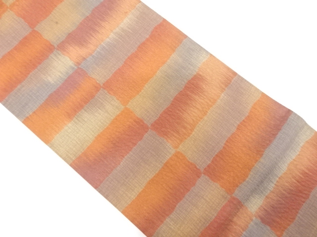 変わり市松模様織り出し　袋帯